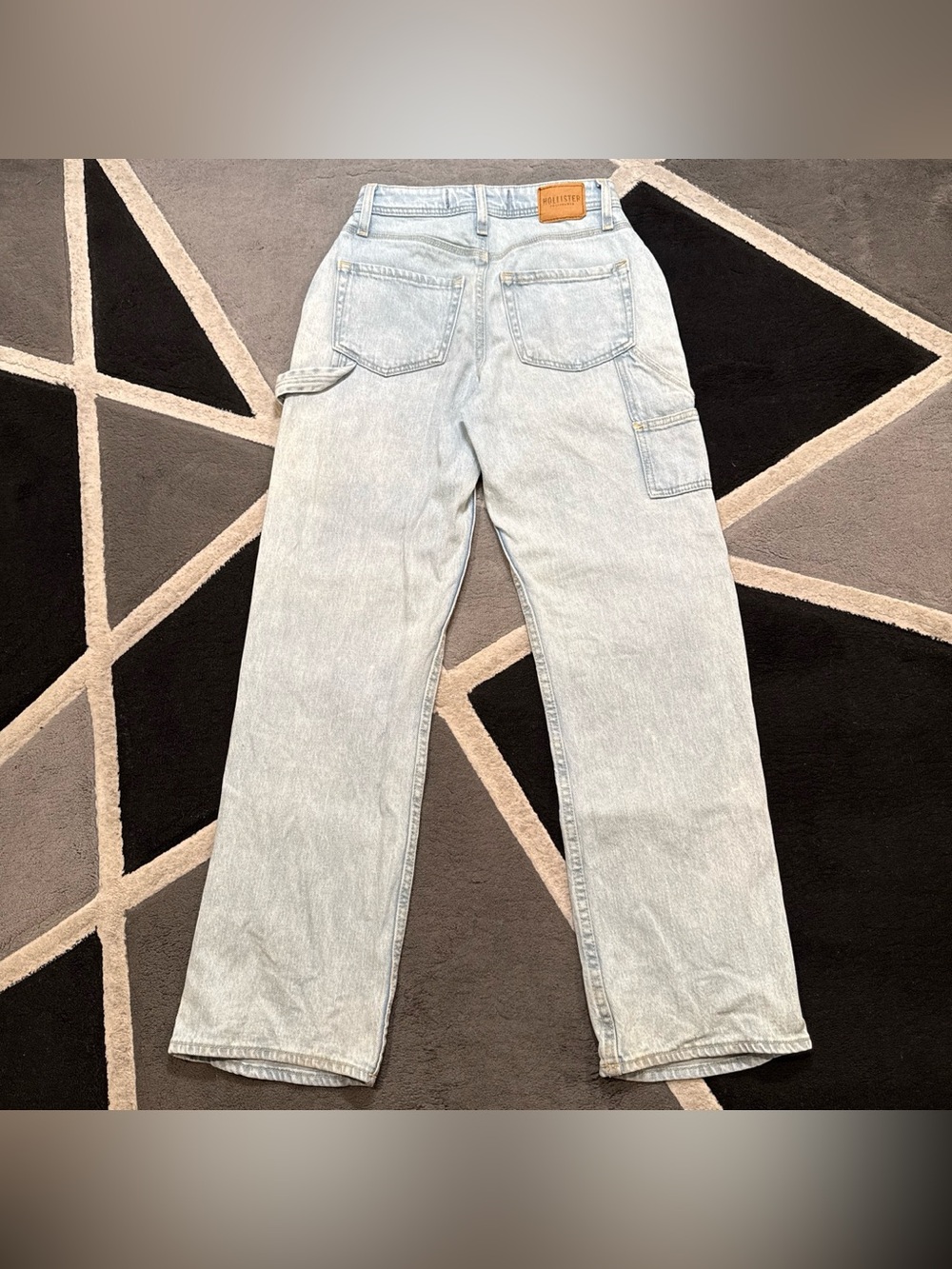 Hollister ultra high rise dad jeans in light wash